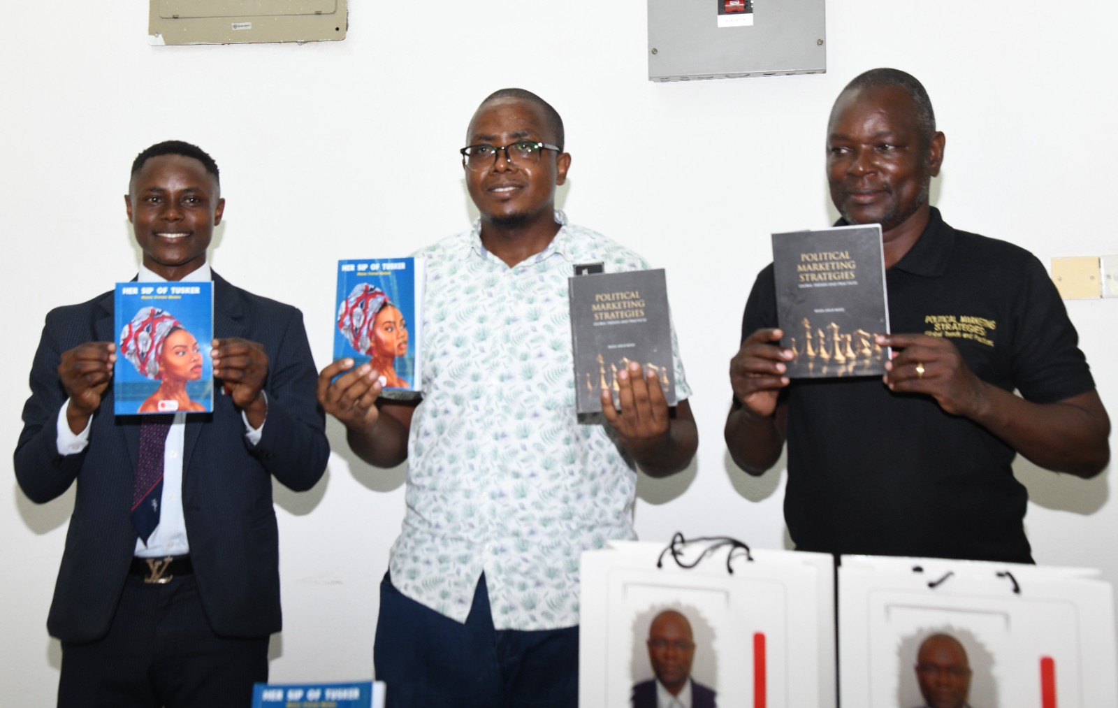 Jubilation as TUM lecturer and a student launch their books
